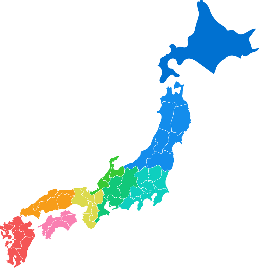 日本列島のイラスト